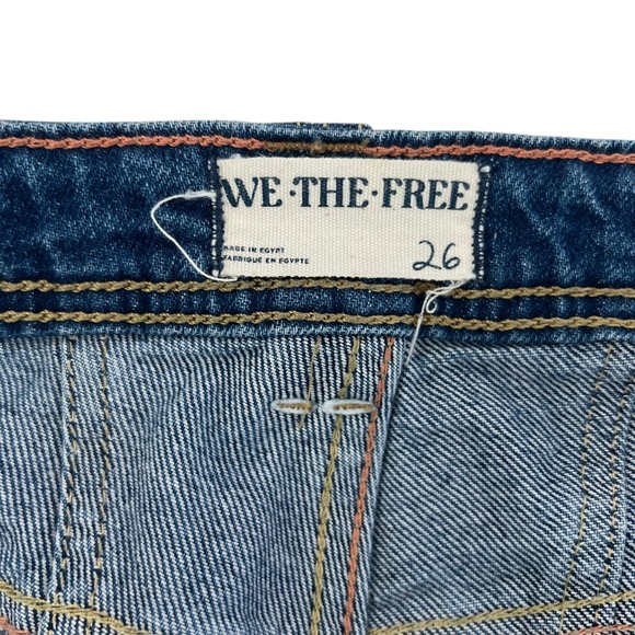 We The Free Ava High Rise Boot Cut Denim Jeans SZ 26 Western Casual Chic - Picture 8 of 14